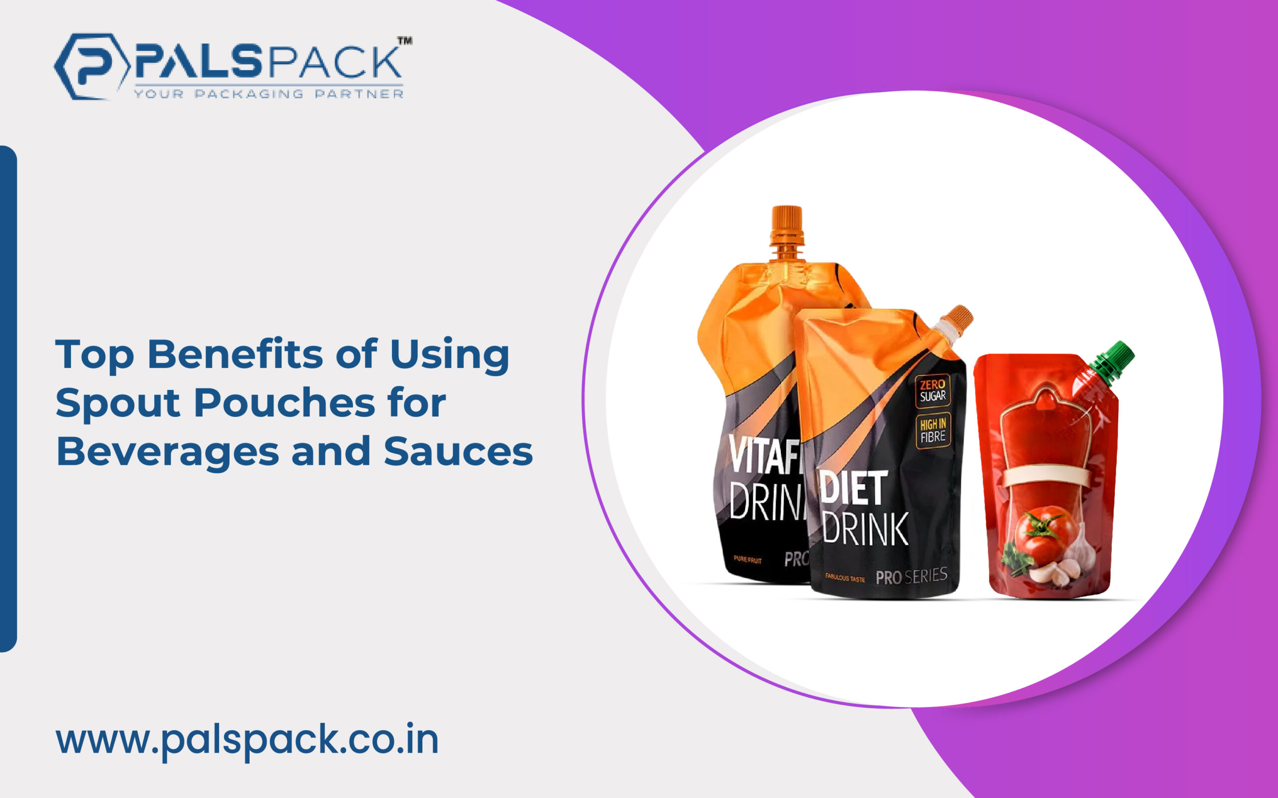 spout pouches for beverages and sauces